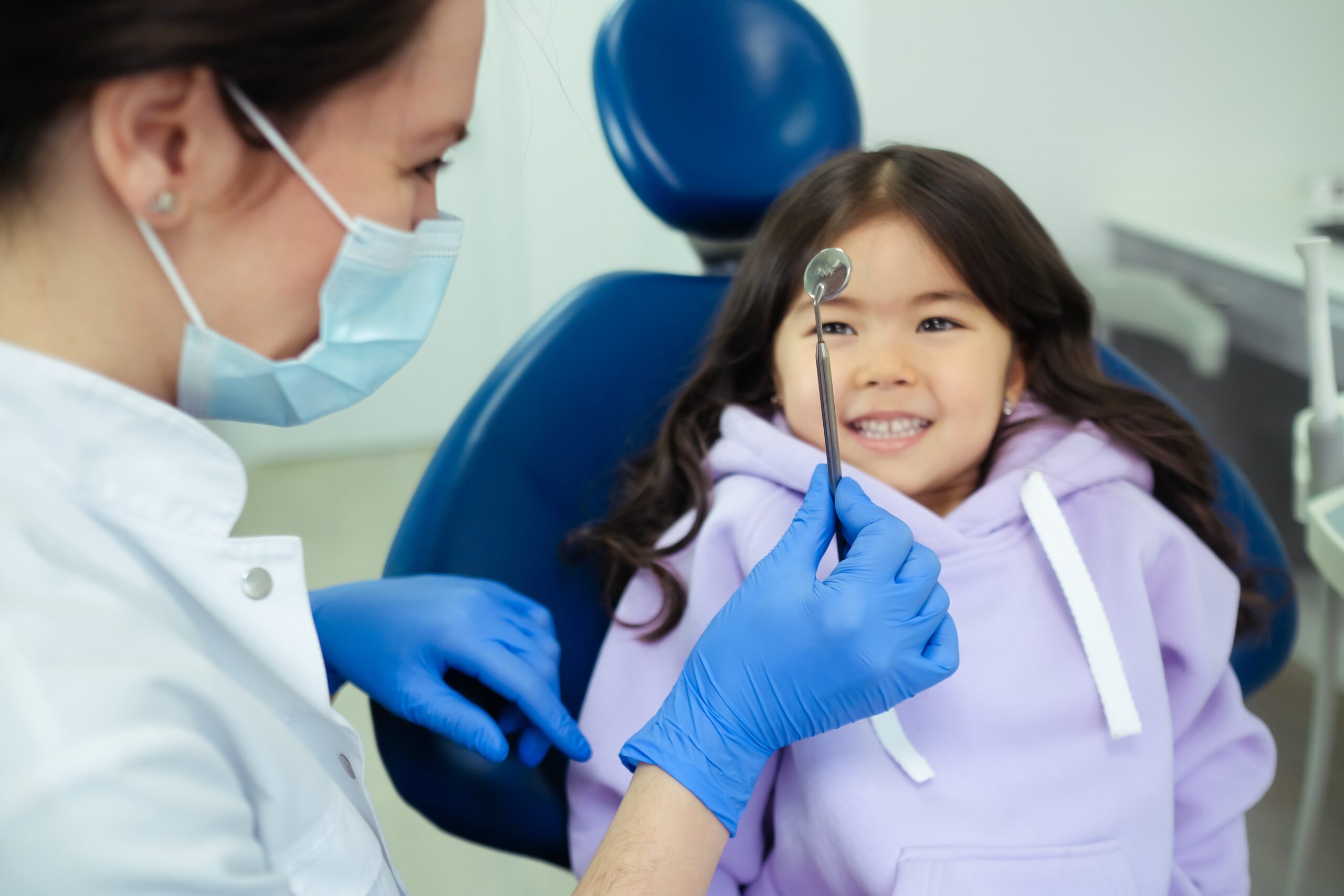 Young child at dentist